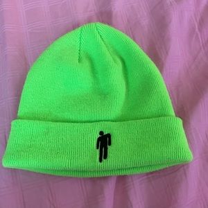 Hot topic neon green Billie Eilish beanie